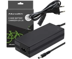Įkroviklis - Qoltec 50760 E-dviračiams 36V/42V 2A Juodas