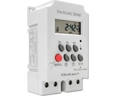 QOLTEC 50629 Elektroninis laikmatis PC0629 DIN bėgiui / LCD