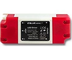 Qoltec Maitinimo šaltinis impulsowy LED IP20 | 12W | 12V | 1A