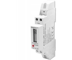 „Qoltec“ 1 fazės elektroninis skaitiklis | Energijos skaitiklis ant DIN bėgelio | 230 V | 30 A | LCD | 1P