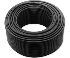 QOLTEC 53853 photovoltaic solar cable 6mm2 100m juodas