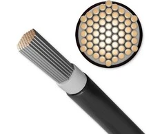 QOLTEC 53851 photovoltaic solar cable 4mm2 100m juodas