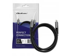 Qoltec USB4 Ultra greitas Gen3 USB-C kabelis 240W 1m juodas