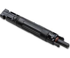 QOLTEC 52597 Saulės kolektoriaus jungtis su saugikliu / MC4 jungtis / 1000V / 20A