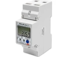 „Qoltec“ 1 fazės elektroninis skaitiklis | Energijos skaitiklis ant DIN bėgelio | „Wi-Fi“ | TUYA | 230 V | LCD