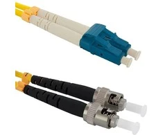 „Qoltec“ šviesolaidinis laidas LC/UPC - ST/UPC | Vienmodis | 9/125 | G652D | Dvipusis | 2 m
