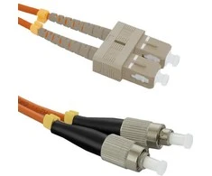 Qoltec Fiber Optic Patchcord SC/UPC - FC/UPC | Daugiarežimas | 50/125 | OM2 | dvipusis | 1m