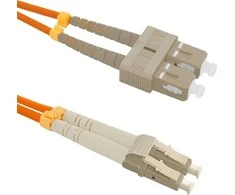 QOLTEC 54040 Qoltec Optinis Patchcord SC/UPC - LC/UPC | Daugiarežimas | 50/125 | OM2 | Dvipusis | 2 m