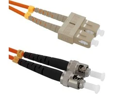 Qoltec Optinio pluošto kabelis SC/UPC-ST/UPC OM2 5m