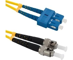 Qoltec SC/UPC – ST/UPC šviesolaidinis pataisos laidas | Vienmodis | 9/125 | G652D | Dvipusis | 3 m