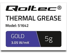 QOLTEC 51642 Qoltec Termopasta 3,05 W/mK 5g auksinis