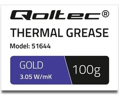 QOLTEC 51644 Qoltec Thermal paste 3.05 W/m-K 100g auksinis