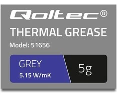 QOLTEC 51656 Thermal paste 5.15W/m-K 5g pilkas