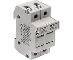 QOLTEC 52583 Saugiklio pagrindas Nuolatinės srovės saugiklis / 2P / 1000V / 20A / 10x38 / saulės