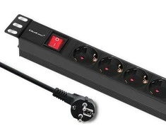 QOLTEC 54468 Maitinimo juostelė RACK 1U 16A PDU 6xSCHUKO 2m