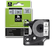 Qoltec Taśma Dymo D1 53713, 53718, 24Mm X 7M, Balta/Juodas - Profesjonalna Jakość