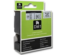 Qoltec Taśma Dymo D1 53713, 53718, 24Mm X 7M, Balta/Juodas - Profesjonalna Jakość