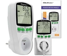 QOLTEC 50627 Galios matuoklis PM0627 su istorija / 3680W / 16A / LCD