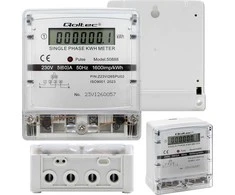 Vienfazis elektroninis skaitiklis Qoltec, 240 V