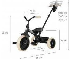 MILLY MALLY Qplay Triratis Elite Pro Juodas