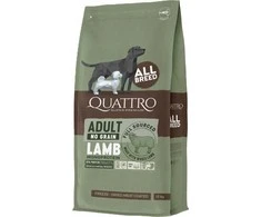 Quattrobi QUATTRO begrūdis visų veislių suaugusių šunų pašaras su ėriena monoproteinas, 12kg