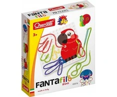 Quercetti – Fantafilò zoologijos sodas – kūrybinis piešinys su siūlais – (QU-576)