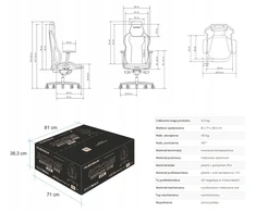 Fotel QUERSUS ICOS.1.2 Geltonas (ICOS.1.2. Geltona Canary)