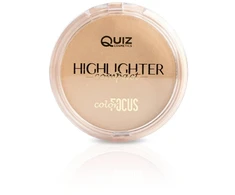 „Quiz Cosmetics“ „Color Focus“ šviesą atspindinti pudra „Spalvų šviesa“ Nr. 02, auksinė, 10 g