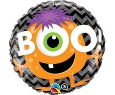 Qulatex folijos balionas 18 monstras Boo! oranžinė