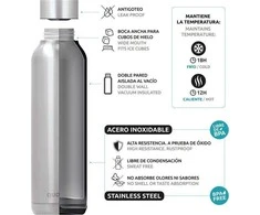 Quokka Solid - Nerūdijantis plienas double wall vacuum insulated water bottle, portable thermos 510 ml (Orchid Rožinė)