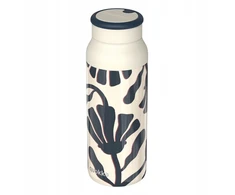 Quokka Echo - 690 ml Stainless Steel Bottle with Silicone Handle (Abstract Leaves)