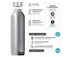 Quokka Solid termo butelis, 630 ml