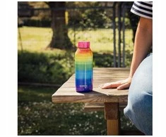 Quokka Solid – nerūdijančio plieno termo butelis 510 ml (Vaivorykštė)