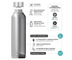 „Quokka Solid“ su dirželiu – nerūdijančio plieno termosas 630 ml su dirželiu (vyšnių raudonos spalvos)