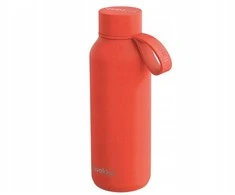 Quokka Solid su dirželiu – nerūdijančio plieno termo butelis 510 ml su dirželiu (oranžinė)
