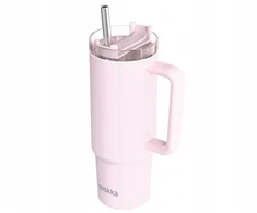 Gertuvė Quokka Stream - Stainless Steel Thermal Mug 950 ml with Straw (Light Rožinė)