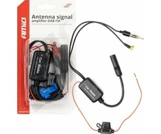 Radijo antenos signalo stiprintuvas 12V DAB/FM AMIO-04134