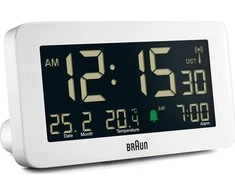 BRAUN BC10 DCF-W Radijo žadintuvas baltas