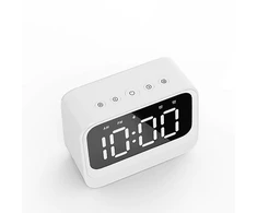 Radijo žadintuvas Denver EC-54W su głośnikiem Bluetooth balta