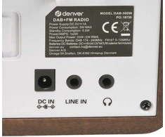 Dark Radijas DAB+/FM Denver DAB-30DW tamsaus medžio