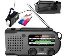 MOZOS ER-01 Radijas SOLARNE DYNAMO AM/FM 5000 MAH