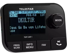 „Telestar TOP CAR 1 DAB+“ automobilinis adapteris, „Bluetooth“, FM siųstuvas, „Micro SD“, juodas