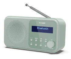 Sharp DR-P420(GN) Tokyo Portable Digital Radio, FM/DAB/DAB+, Bluetooth 5.0, USB or Baterija Powered, Aquamarine Žalias | Sharp