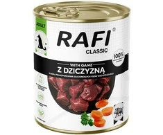 Dolina Noteci RAFI Classic with game – drėgnas ėdalas šunims – 800g