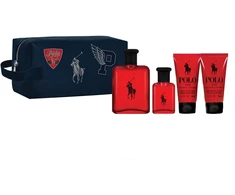 Set Ralph Lauren: Polo Raudona Eau De Toilette For Men, 125 ml + Polo Raudona Eau De Toilette For Men, 40 ml + Polo Raudona Moisturizing After-Shave Balm, 50 ml + Polo Raudona Dušo želė &amp; Šampūnas 2-In-1, 50 ml
