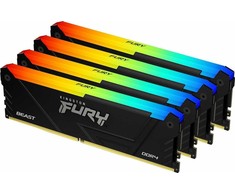 RAM Kingston Beast RGB, DDR4, 32 GB, 3600 MHz, CL17 (KF436C17BB2AK4 / 32)
