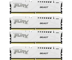RAM Kingston KF552C40BWK4-128 128GB 5200MT/s DDR5 CL40 DIMM (Kit of 4) FURY Beast Baltas XMP | Kingstonas