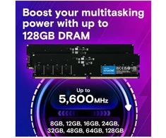 RAM Crucial 32 GB DDR5-5600 UDIMM CL46 (16 GB) dėklas
