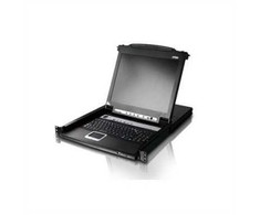 Aten KVM konsolės LCD KVM komutatorius ATEN CL5708M 43 cm, USB-PS/2, VGA, 8 prievadai, JAV išdėstymas