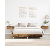 Lova Lovos rėmas be čiužinio, medienos dizaino, 140x200 cm